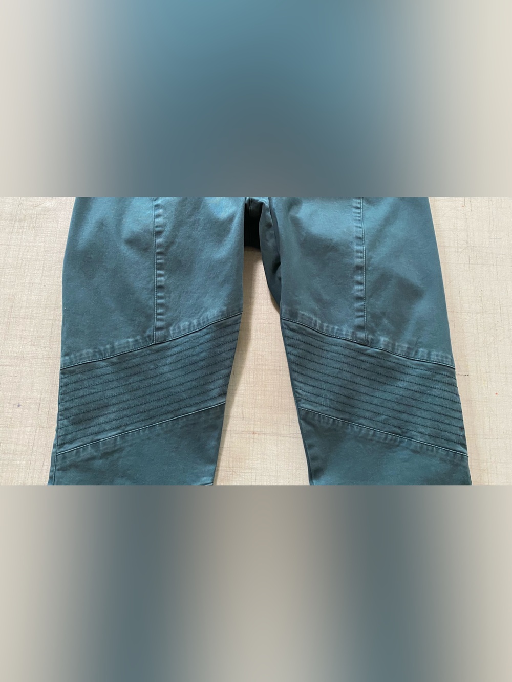 Peruvian Connection Pine Green Skinny Motorcycle Jeans women’s - Picture 7 of 12